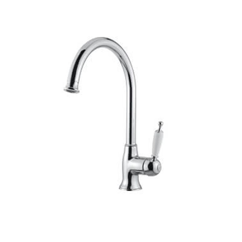 BUGNATESE 6381OP Bugnatese Oxford Álló magas mosogatócsaptelep leeresztő nélkül matt fekete vagy fehér színben