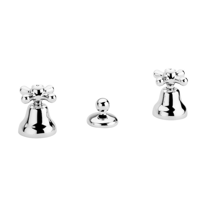 BUGNATESE 022BR Bugnatese Old'800 3 üléses bidet csaptelep kifolyó nélkül bronz színben