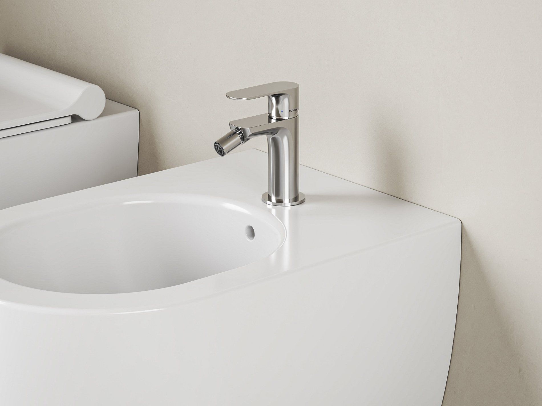 RAVAK X070453 Chrome II bidécsaptelep 135 mm lefolyó nélkül CR II 056.00CR, króm