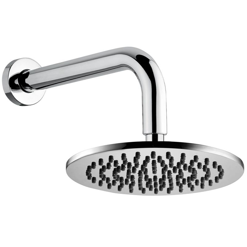 BUGNATESE 79848OP WELLNESS Kerek zuhanyfej 20 cm átmérővel zuhanykarral SIMPLE; TESS; KOBUK; SMART; MOON; RODOS csaptelepekhez matt fekete vagy fehér színben