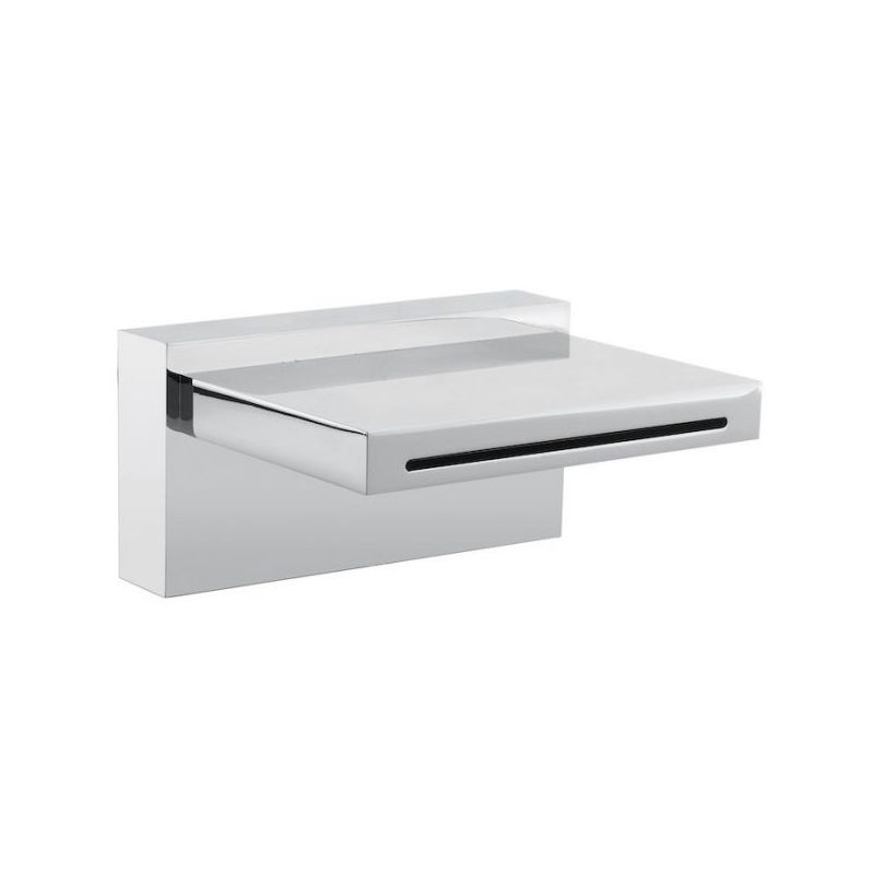 BUGNATESE 19300CR  Cascade kádbeömlő peremre szerelhető 129 mmx155 mm; 3/4-es bekötés króm színben