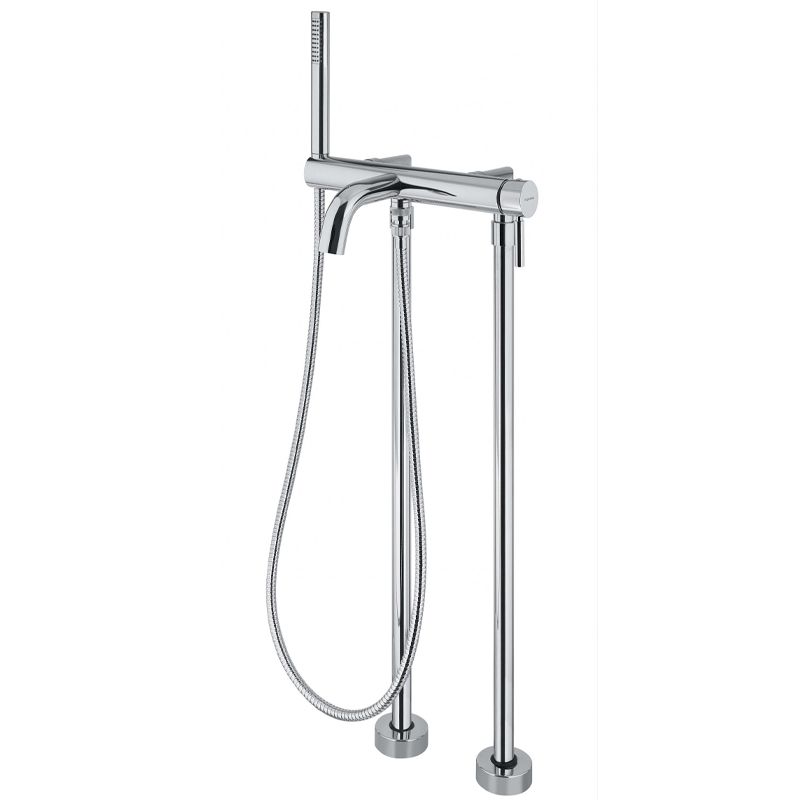 BUGNATESE 2290POS Bugnatese Kobuk Szabadon álló kádcsaptelep kézizuhannyal szálcsiszolt arany színben