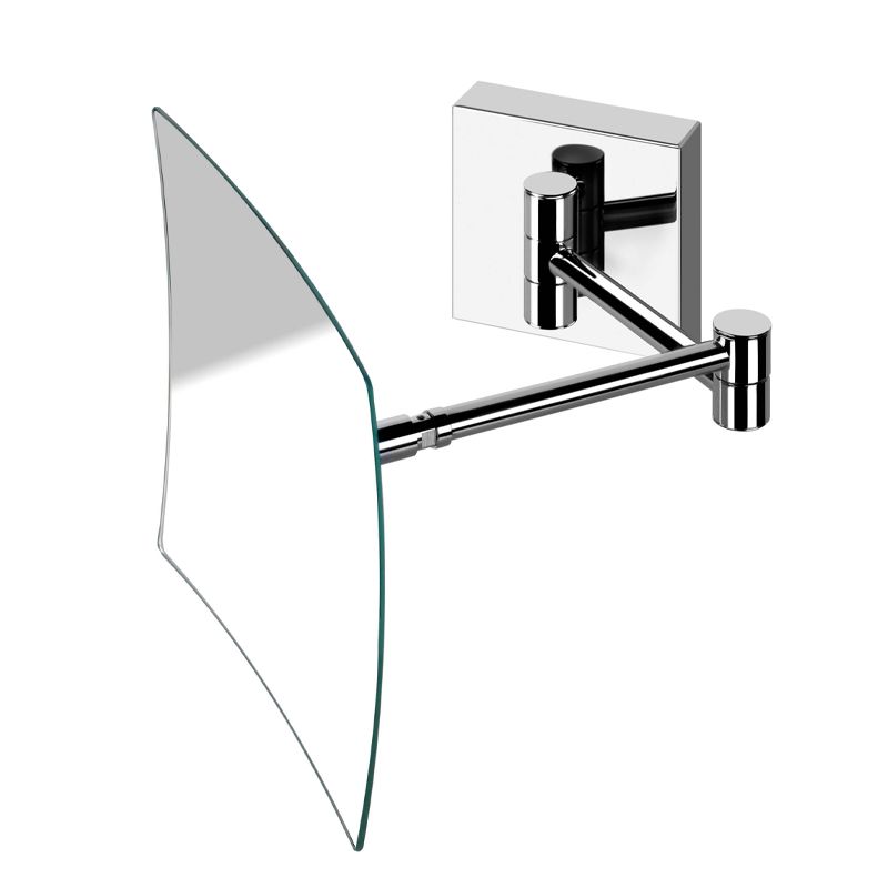 BUGNATESE 40001CR  Fali nagyítós szögletes tükör króm színben