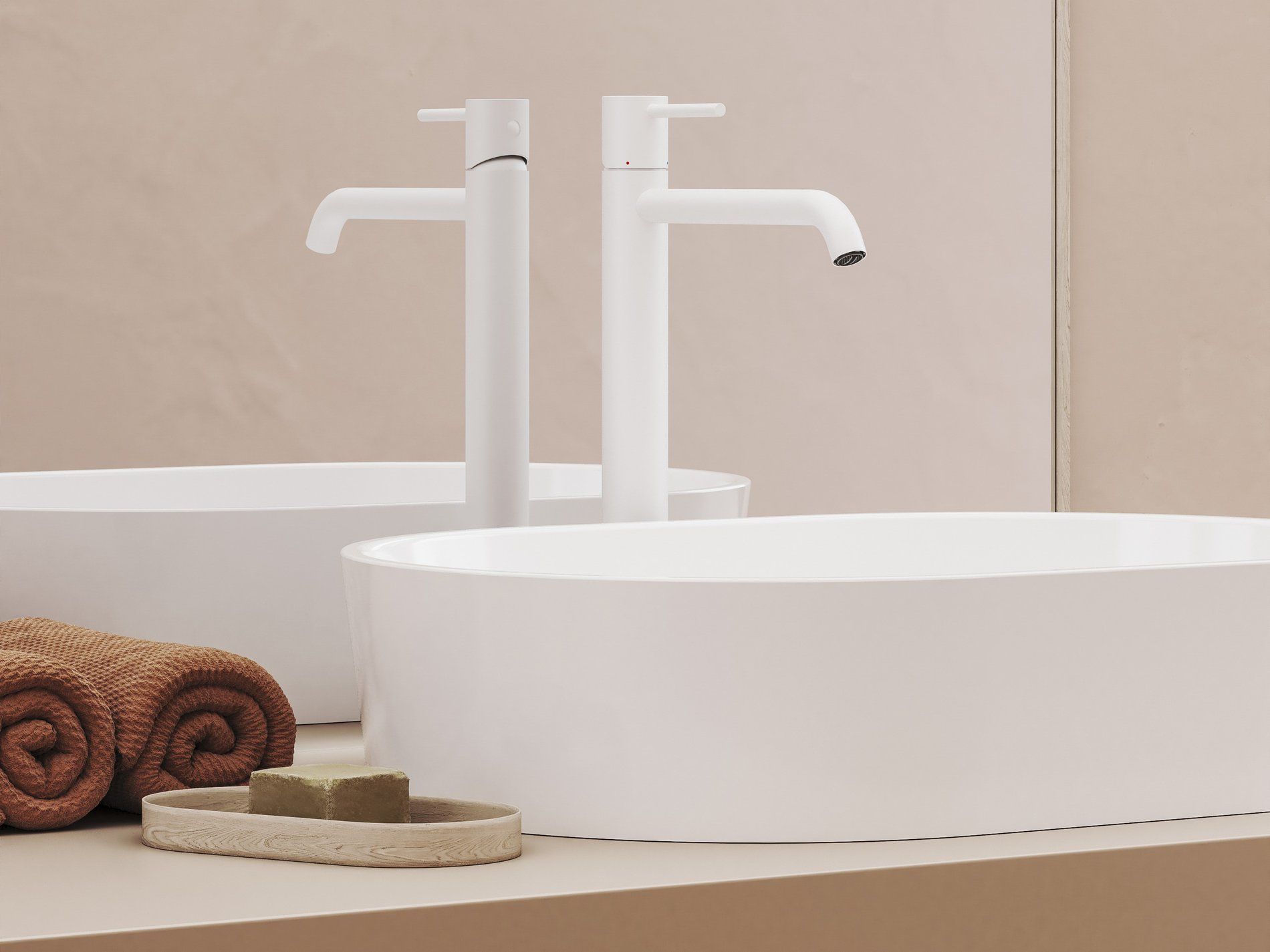 RAVAK X070237 Espirit álló mosdócsaptelep 340 mm leeresztő nélkül ES 015.10WV, White Velvet