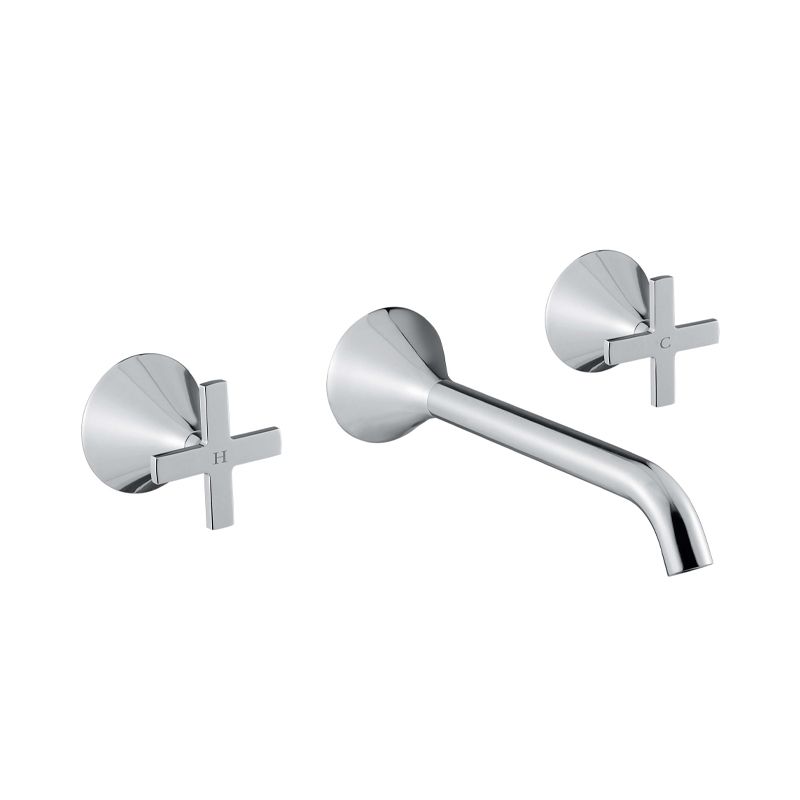 BUGNATESE 5565CR Bugnatese Orion Fal alatti mosdócsaptelep 21 cm kifolyóval króm színben