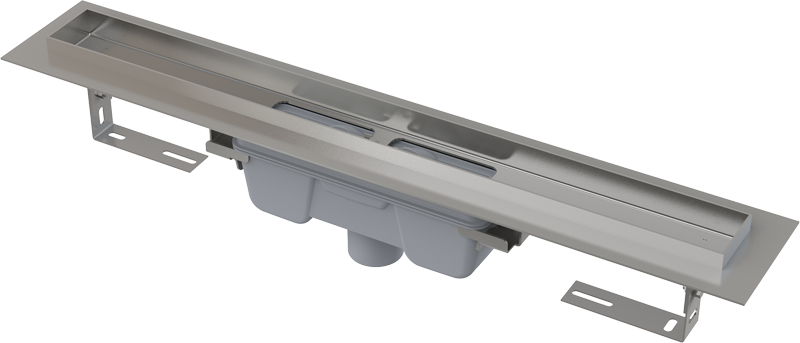 ALCAPLAST APZ1006 Professional Zuhanyfolyóka alaptest tömör rácshoz, függőleges lefolyóval APZ1006-850