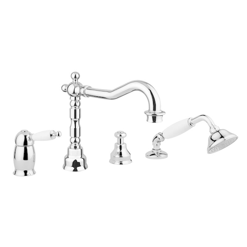 BUGNATESE 6355RA Bugnatese Oxford Peremre szerelt 4 üléses kádcsaptelep rame színben