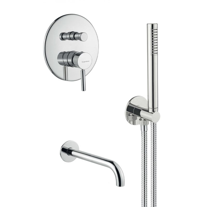 BUGNATESE 2273BR Bugnatese Kobuk Fal alatti rendszer kifolyóval és zuhanyszettel bronz színben