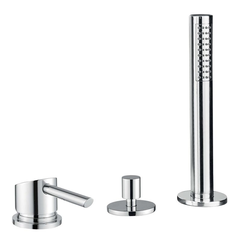 BUGNATESE 2157CR Bugnatese Smart Peremre szerelhető 3 üléses kádcsap kifolyószár nélkül króm színben