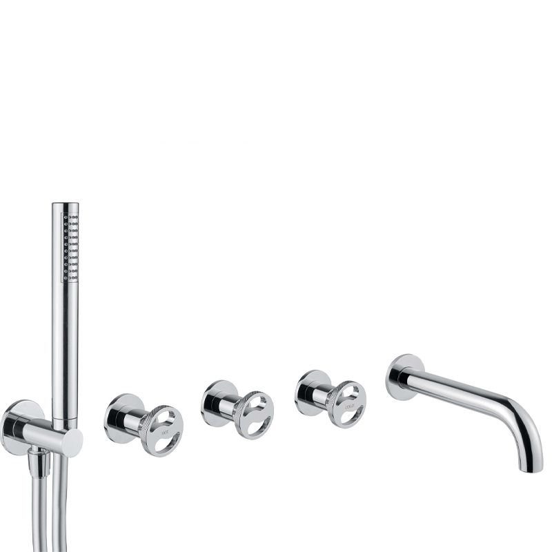 BUGNATESE 4519CR Bugnatese Millenovecinquanta Fal alatti rendszer kifolyóval és zuhanyszettel króm színben