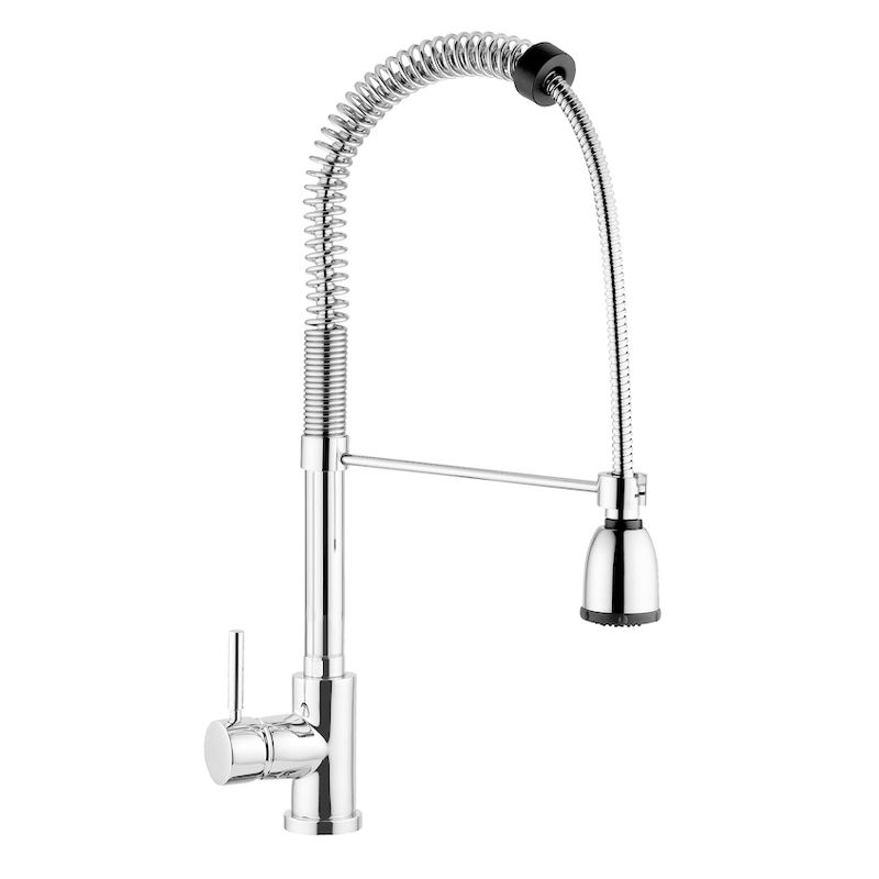 BUGNATESE 2291CR KOBUK Álló mosogatócsaptelep zuhanyfejjel króm színben