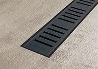 ALCAPLAST APZ10BLACK-750M zuhanyfolyóka szett FEKETE MATT ráccsal