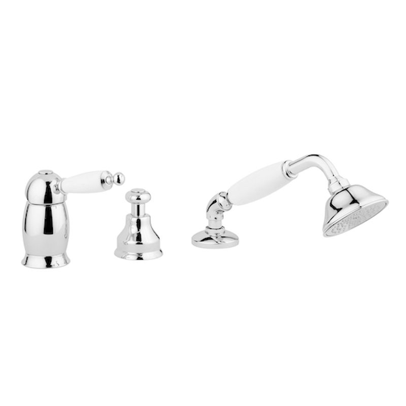 BUGNATESE 6357DO Bugnatese Oxford Peremre szerelt 3 üléses kádcsaptelep kifolyó nélkül arany színben