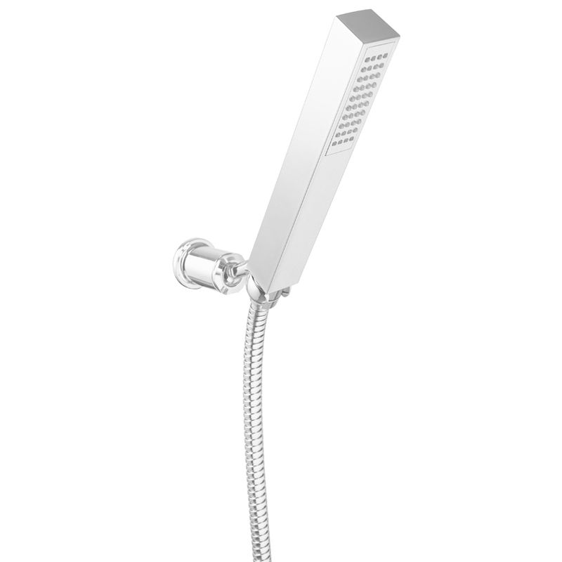 BUGNATESE 19708NS WELLNESS Zuhanyszett szögletes STONE csaptelepekhez szálcsiszolt nikkel színben