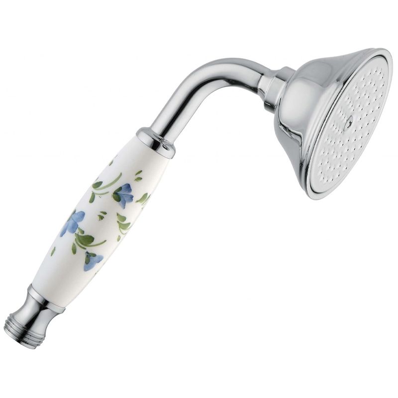 BUGNATESE 19746RA WELLNESS Kézi zuhanyfej virágos fogóval rame színben