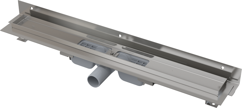 ALCAPLAST APZ104 Flexible Low alacsony Zuhanyfolyóka alaptest perforált rácsokhoz állítható peremmel a falhoz APZ104-850