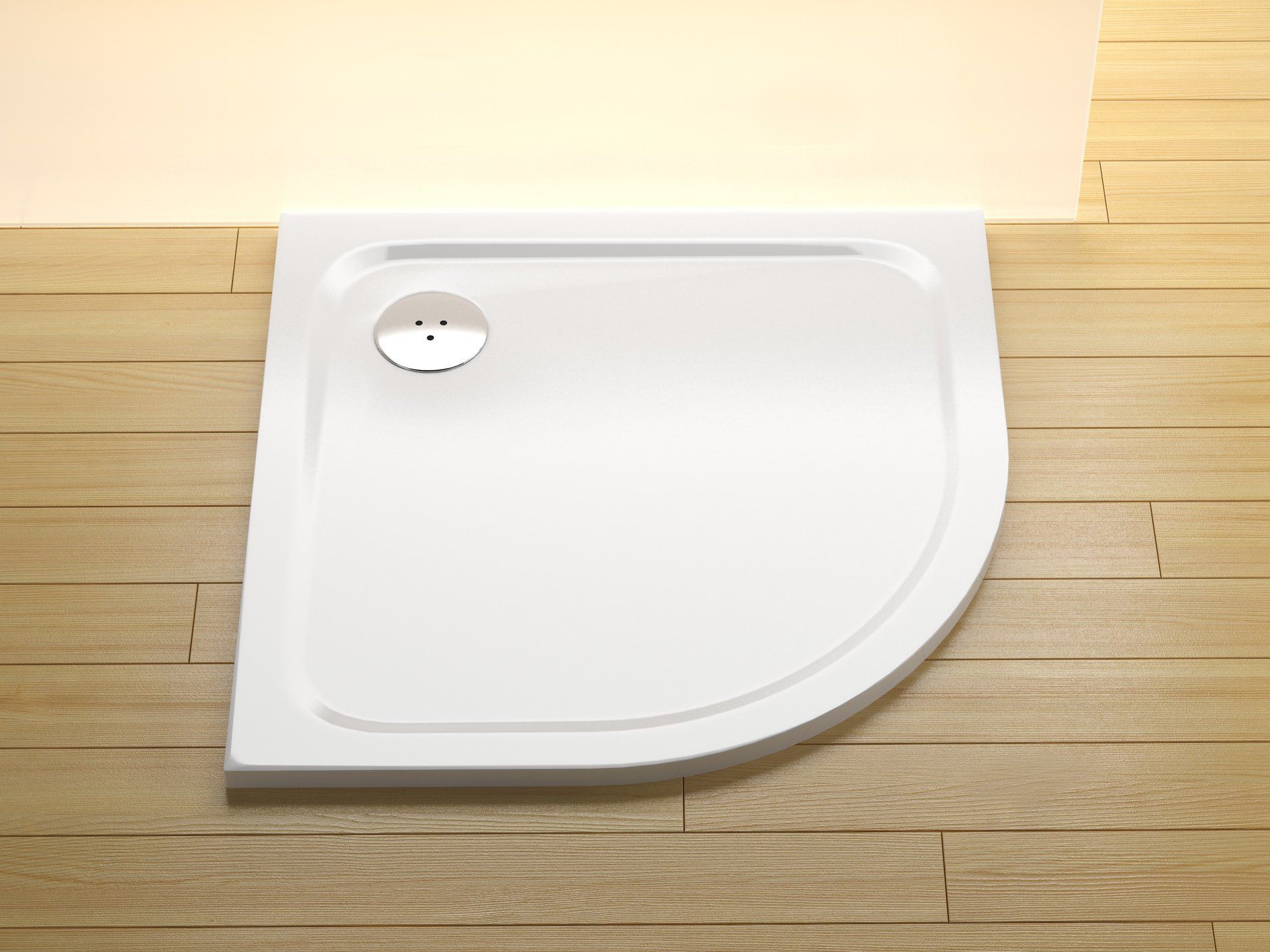 RAVAK XA247701010 Chrome Elipso Pro 90 zuhanytálca fehér