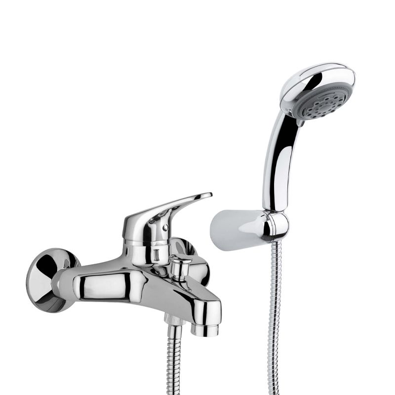 BUGNATESE 6502CR Bugnatese Xara Kádcsaptelep zuhanyszettel króm színben