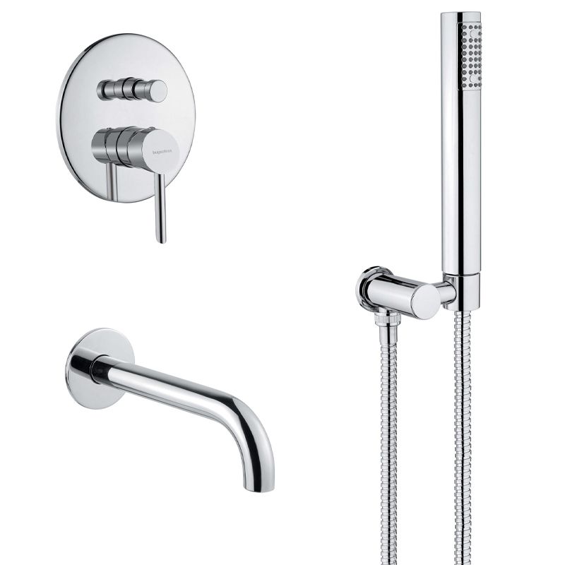 BUGNATESE 2173CR Bugnatese Smart Fal alatti rendszer kifolyóval és zuhanyszettel króm színben