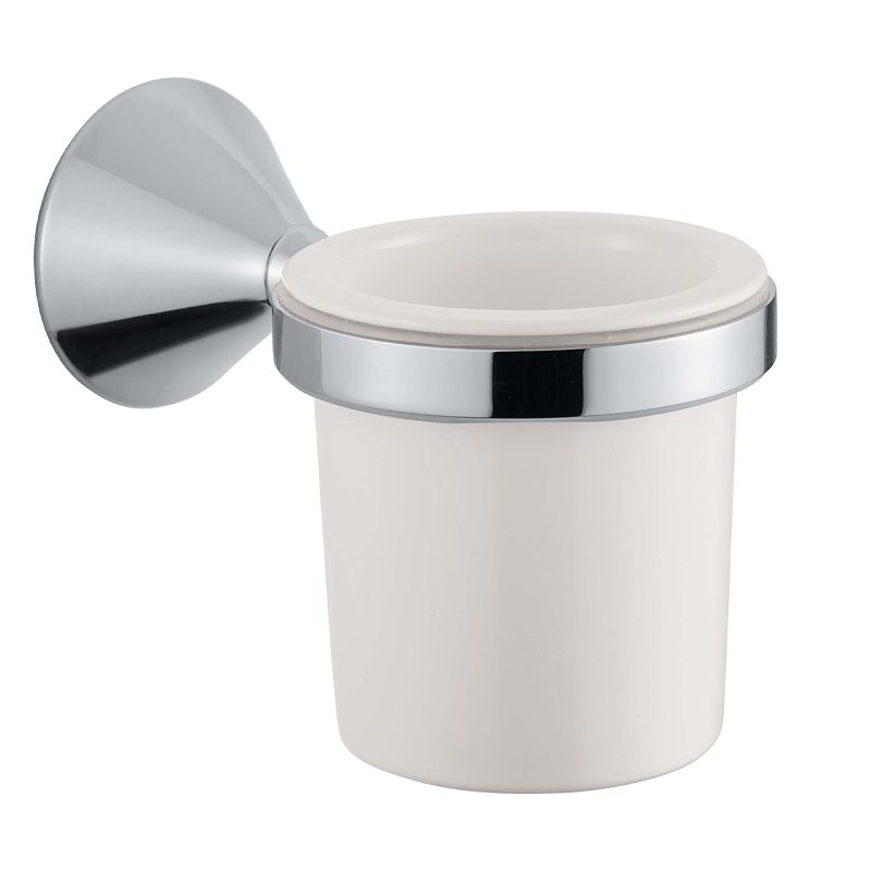 BUGNATESE 33802OP ORION Fali pohártartó fehér kerámiával matt fekete vagy fehér színben