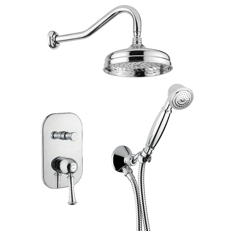 BUGNATESE 6474CR Bugnatese Denver Fal alatti esőztető zuhanyszettel króm színben