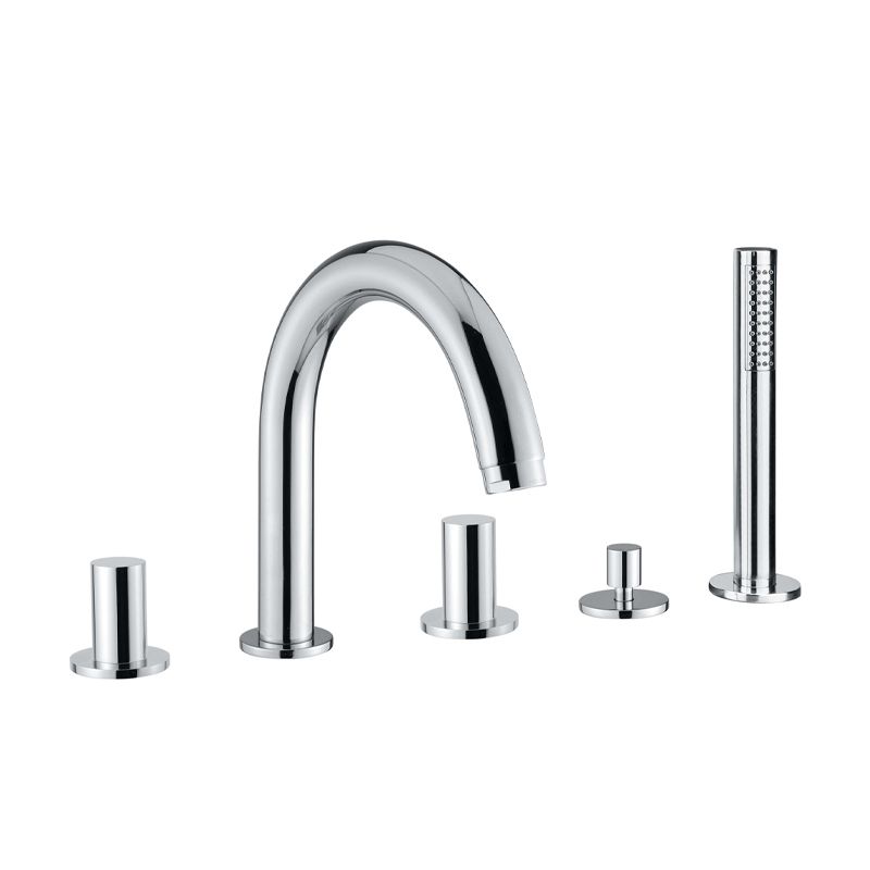 BUGNATESE 7180CR Bugnatese Moon Peremre szerelt 5 üléses kádcsaptelep króm színben