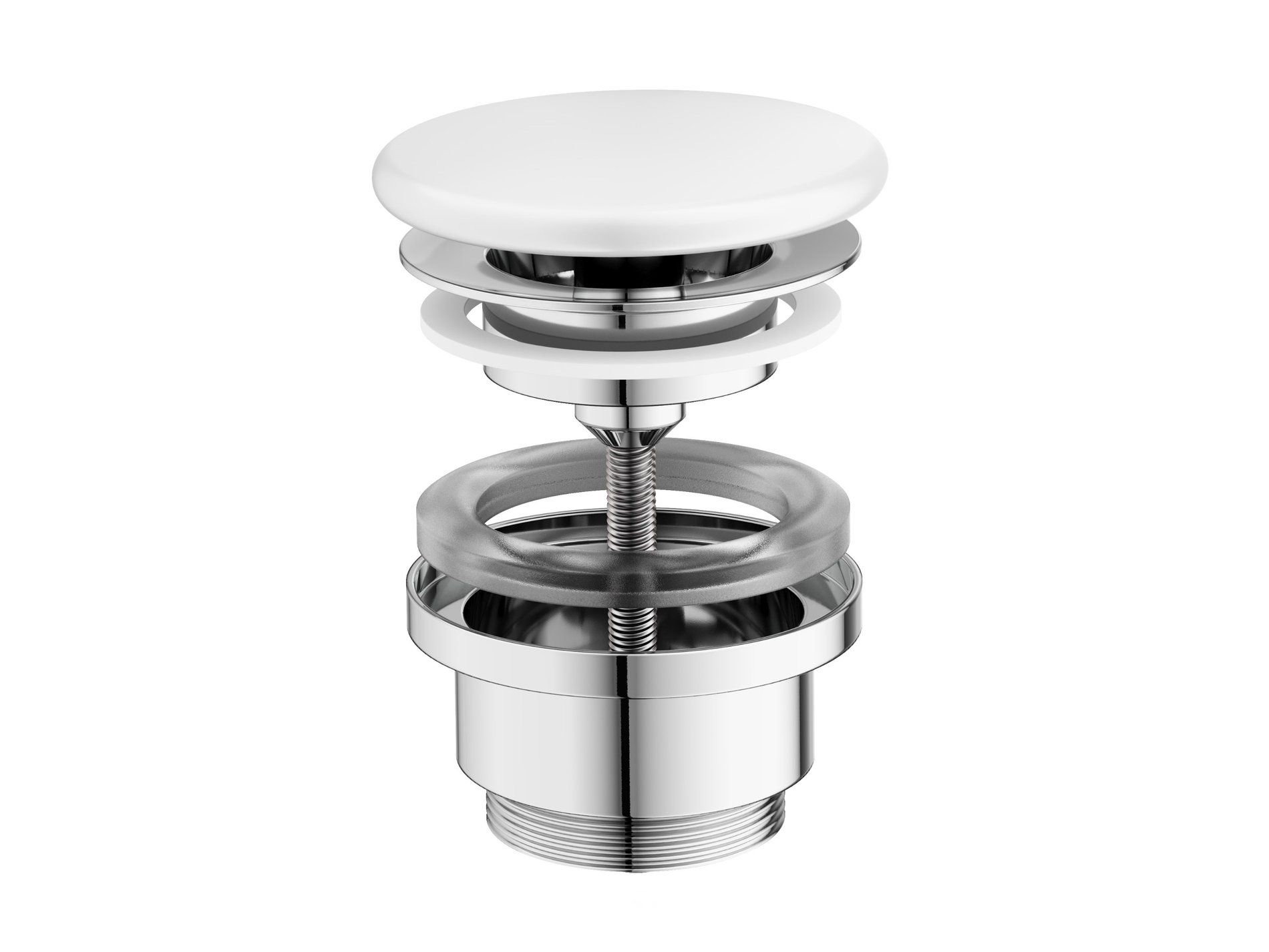 RAVAK X01919 Flat mosdólefolyó kerámia fedéllel, fehér