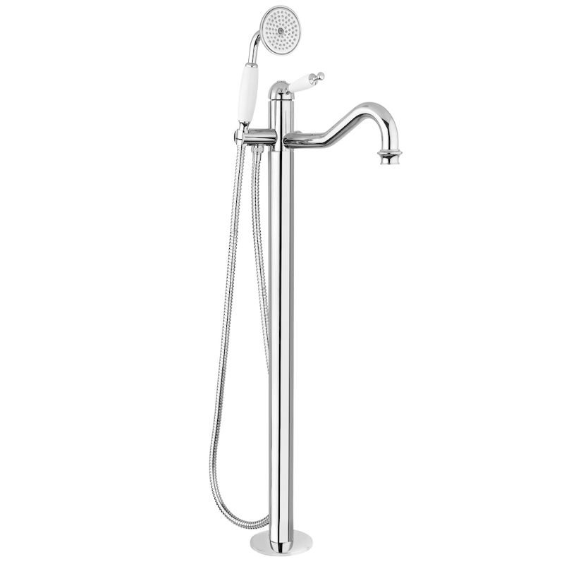 BUGNATESE 6360CR Bugnatese Oxford Szabadon álló kádcsaptelep zuhanyszettel króm színben