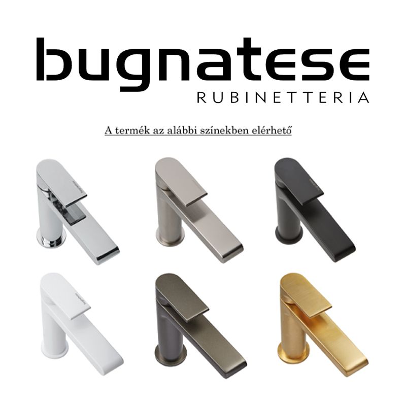 BUGNATESE 7134CR Bugnatese Moon Mosdócsaptelep leeresztővel króm színben