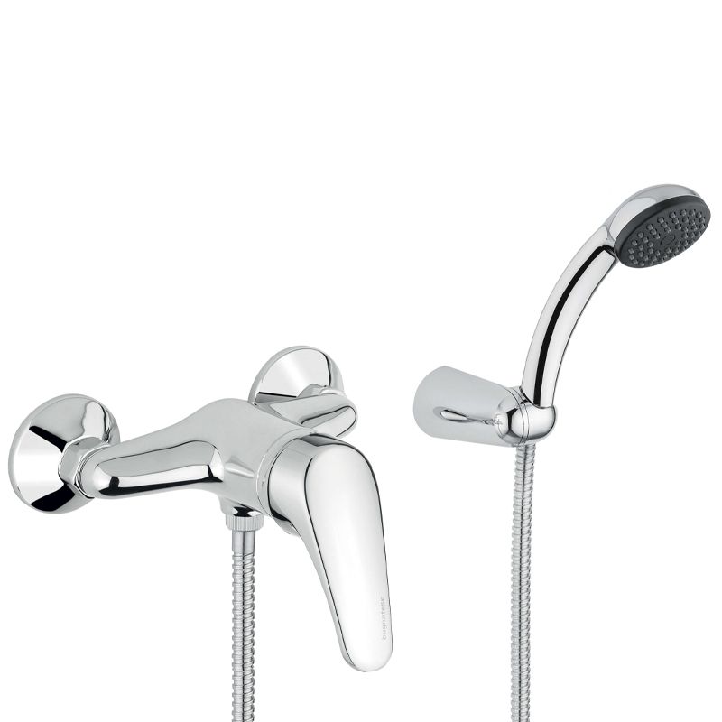 BUGNATESE 6535CR Bugnatese Xara Zuhanycsaptelep zuhanyszettel króm színben