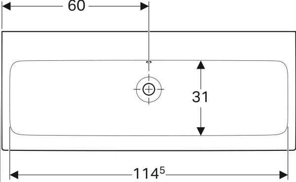 Geberit 124025000 iCon mosdó 120x48,5cm