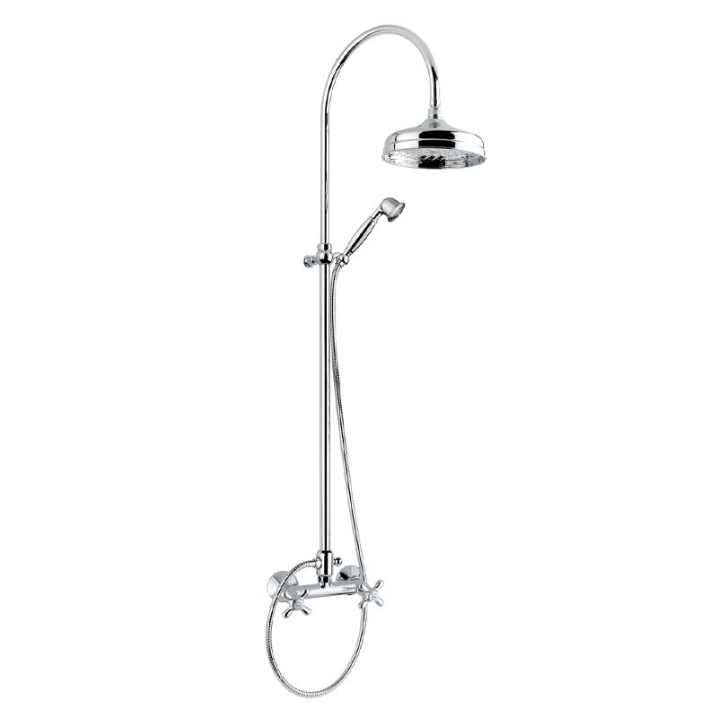 BUGNATESE 047CCRDO Bugnatese Old'800 Esőztető rendszer fej- és kézizuhannyal króm-arany színben