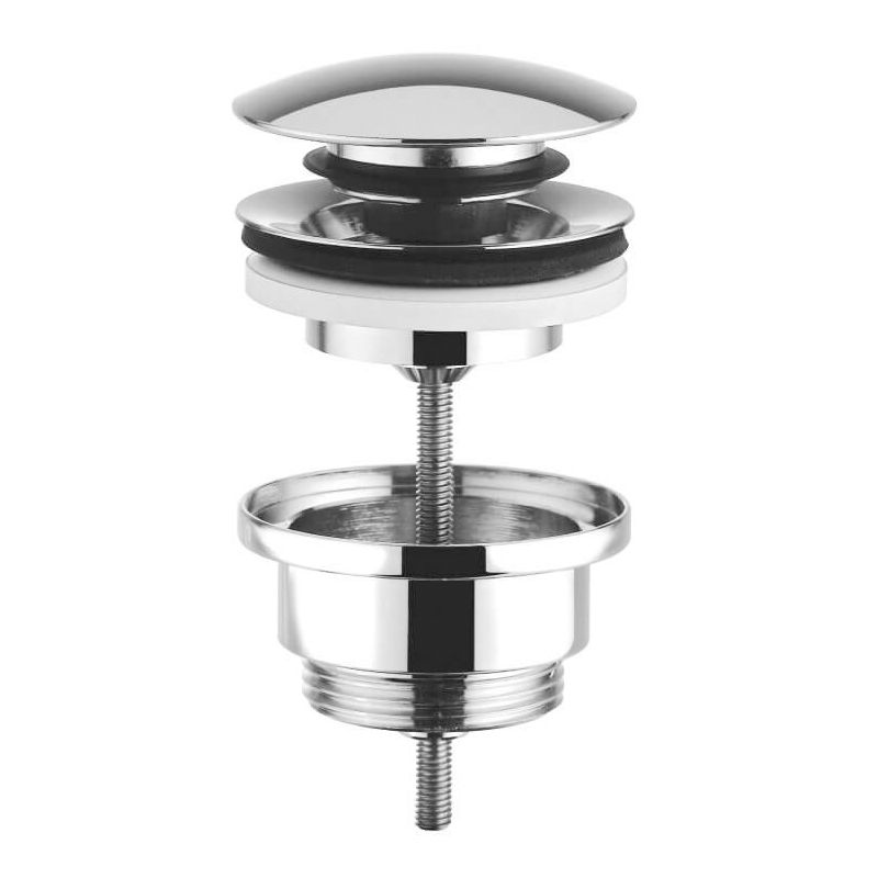 BUGNATESE 19274GF  Nyomós mosdóleeresztő szabályozható grafit fekete színben