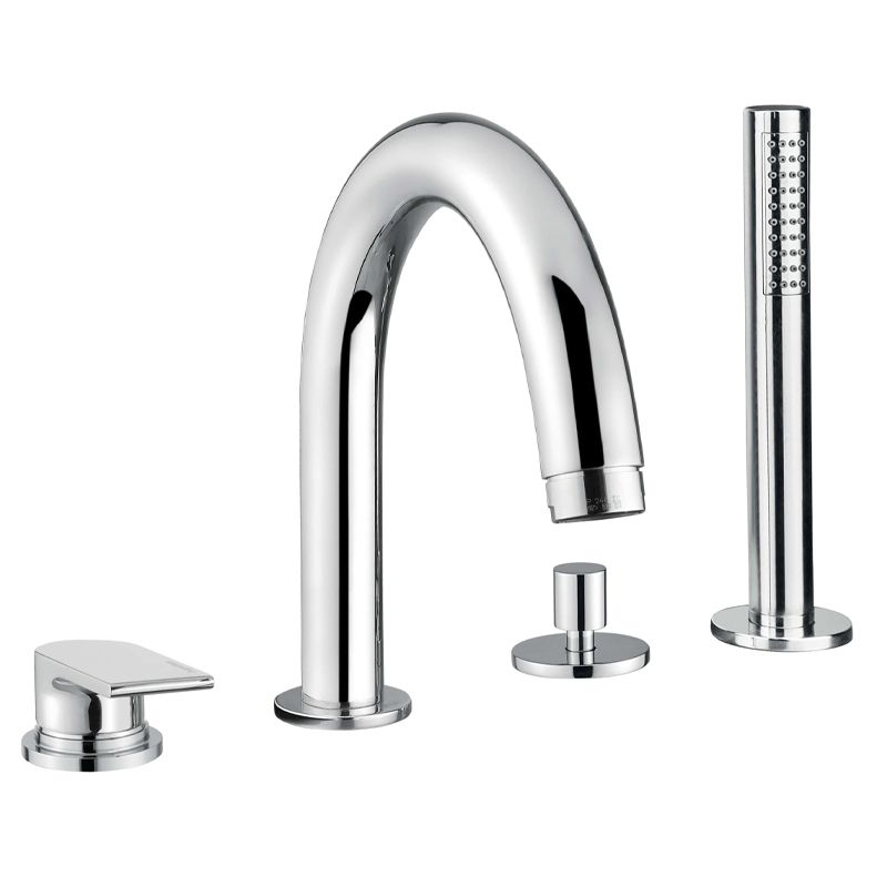 BUGNATESE 6655CR Bugnatese Simple Peremre szerelhető 4 üléses kádcsaptelep króm színben