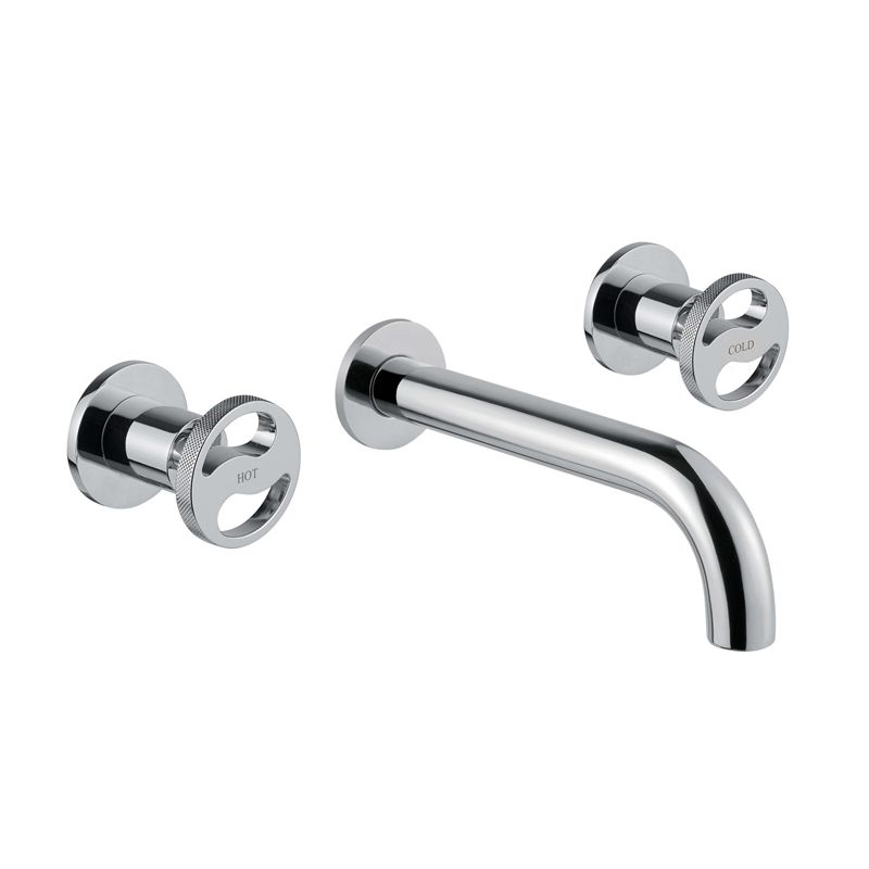 BUGNATESE 4565NS Bugnatese Millenovecinquanta Fal alatti mosdócsaptelep 19 cm kifolyóval szálcsiszolt nikkel színben