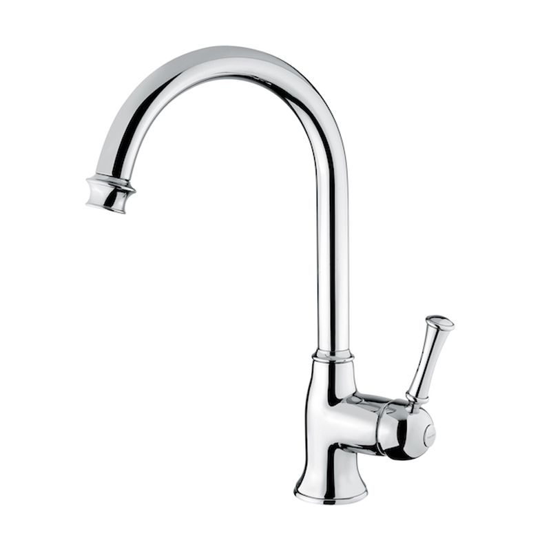 BUGNATESE 6481CR DENVER Álló mosogatócsaptelep hattyúnyakkal króm színben