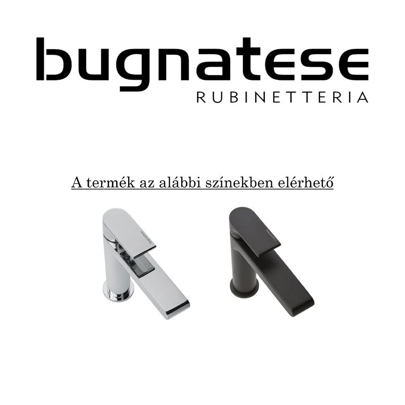 BUGNATESE 5682OP ORION Álló mosogatócsaptelep leeresztő nélkül matt fekete színben