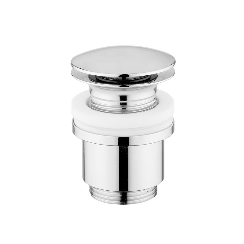 BUGNATESE 19281OP  Nyomós mosdóleeresztő túlfolyóval matt fekete vagy fehér színben