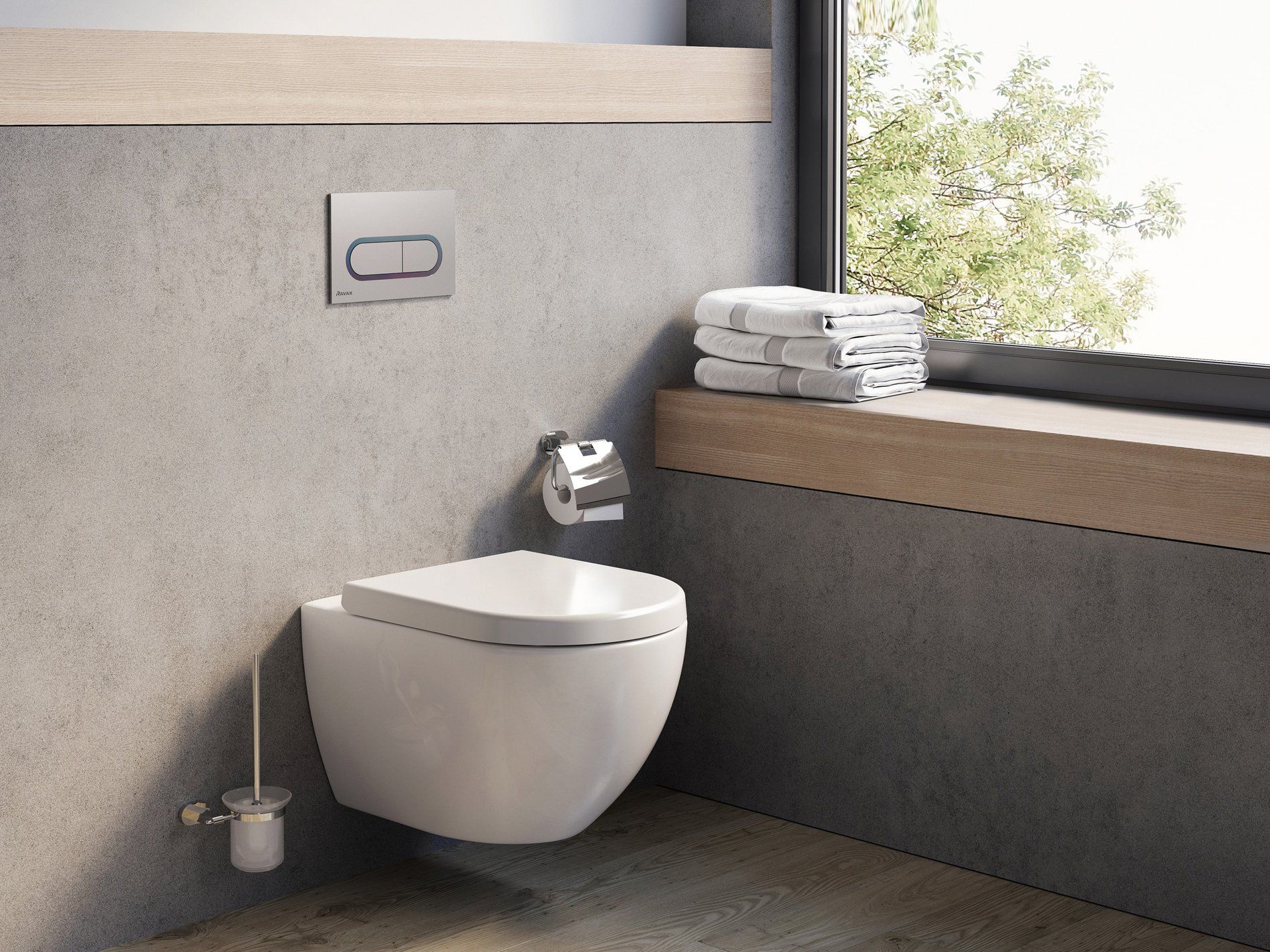 RAVAK X01516 Uni Chrome WC Rim fehér