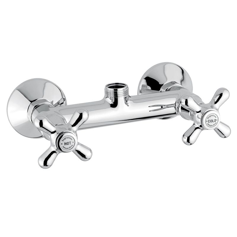 BUGNATESE 047CRDO Bugnatese Old'800 Zuhanycsaptelep test 3/4-es csatlakozással króm-arany színben