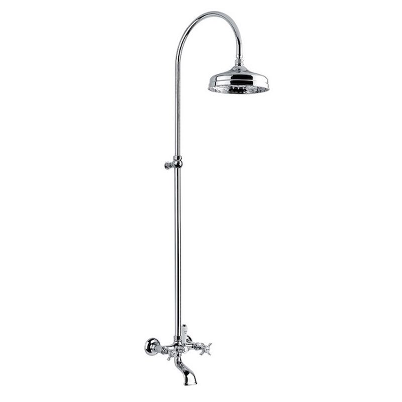 BUGNATESE 801CCRDO Bugnatese Princeton Esőztető rendszer fejzuhannyal és kádtöltővel króm-arany színben