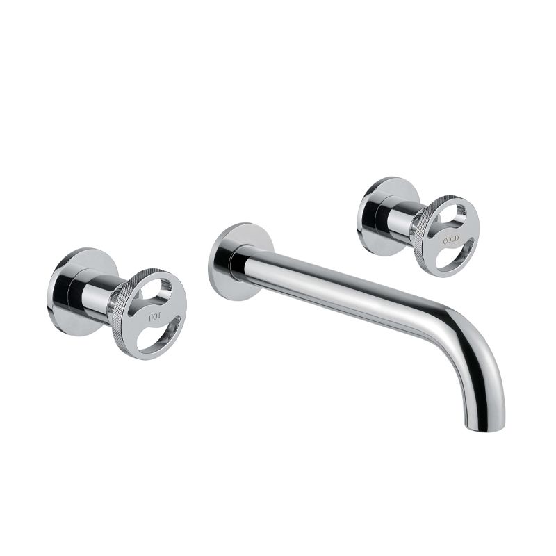 BUGNATESE 4569CR Bugnatese Millenovecinquanta Fal alatti mosdócsaptelep 22 cm kifolyóval króm színben