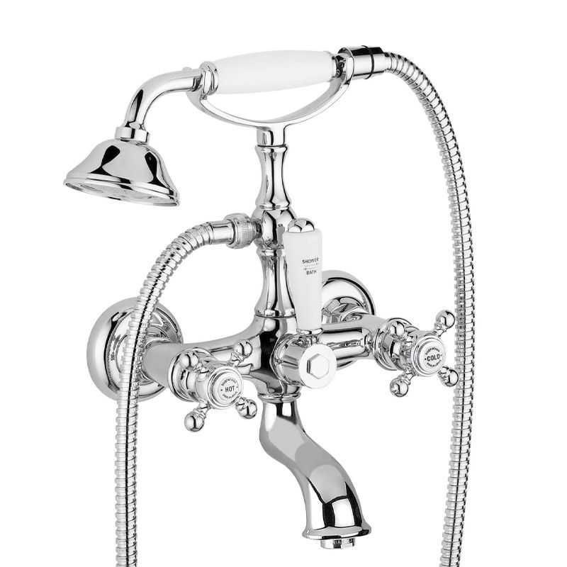 BUGNATESE 8300PDO Bugnatese Arcadia Szabadon álló kádcsaptelep zuhanyszettel arany színben