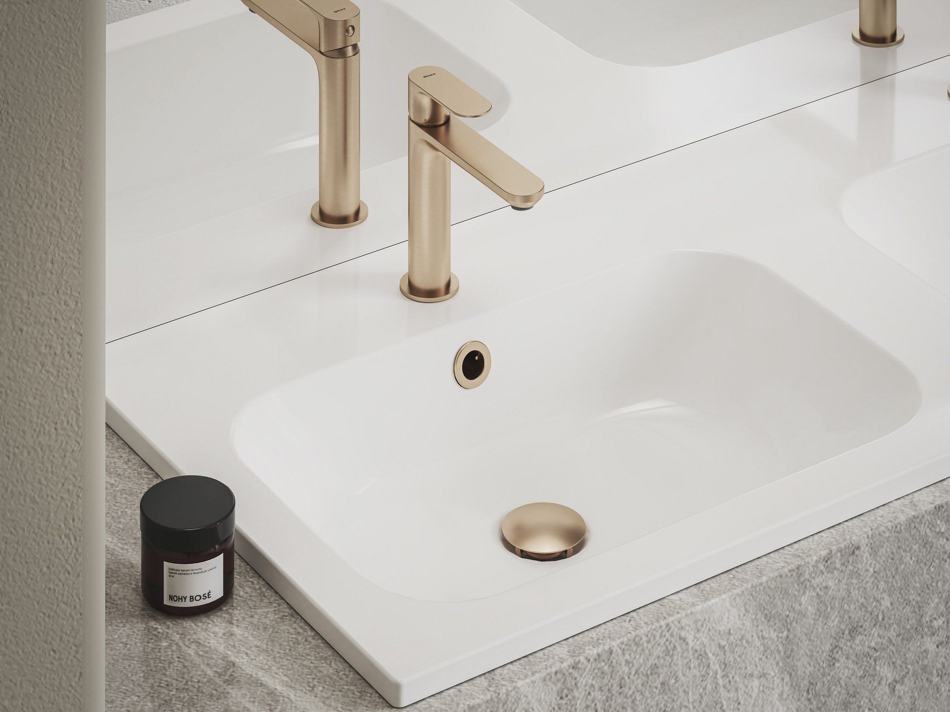 RAVAK X01833 Mosdó túlfolyó fedél, rose gold