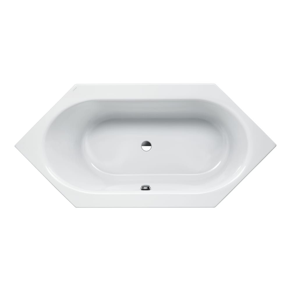 Laufen H2255210000001 SOLUTIONS Hatszögletű akril kád, beépíthető változat, tartókerettel  190x90cm