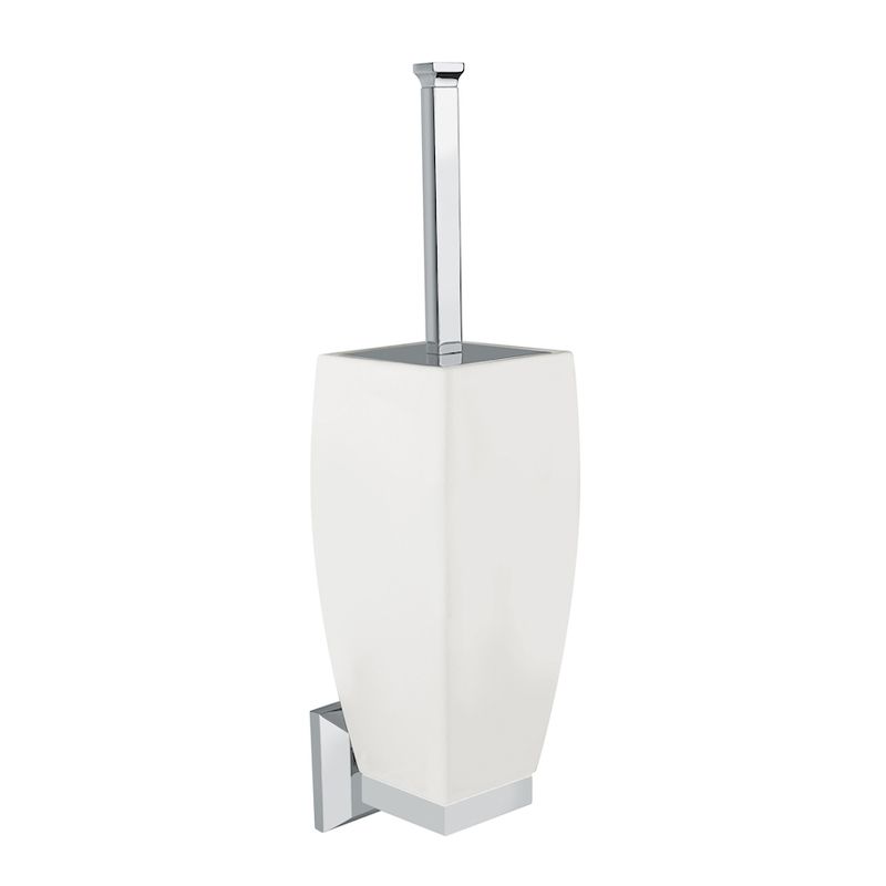BUGNATESE 30825BR VINTAGE Fali wc-kefetartó szögletes fényes fehér kerámitartóval bronz színben