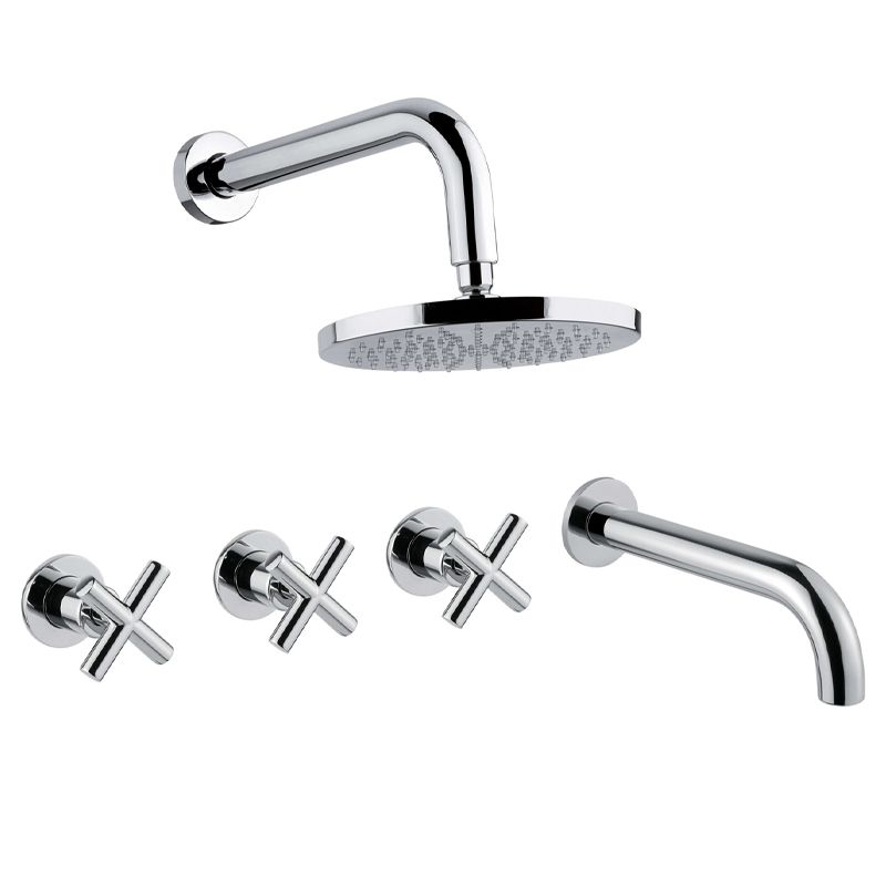 BUGNATESE 7328RA Bugnatese Rodos Fal alatti esőztető rendszer kifolyószárral rame színben