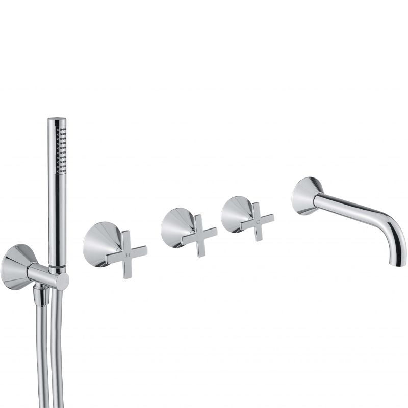 BUGNATESE 5534OS Bugnatese Orion Mosdócsaptelep leeresztővel szálcsiszolt arany színben