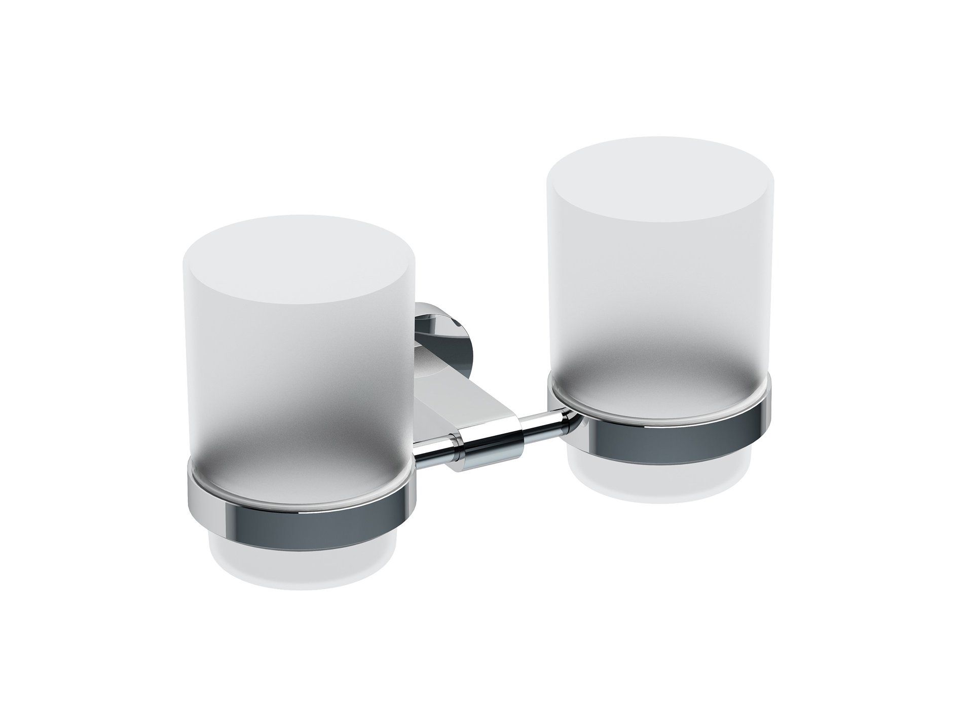 RAVAK X07P189 Chrome dupla pohártartó (üveg) CR 220.00CR, króm