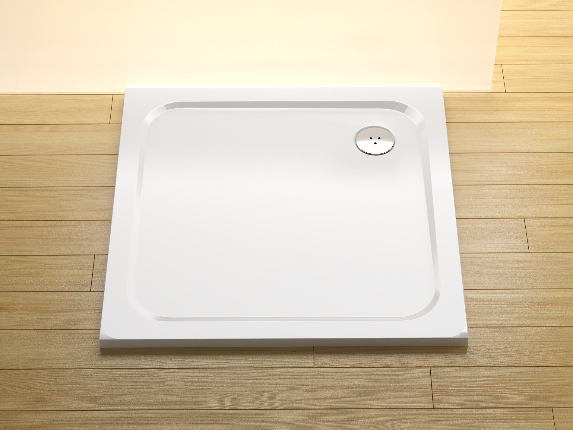 RAVAK XA044401010 Perseus Pro Chrome 80x80 zuhanytálca fehér